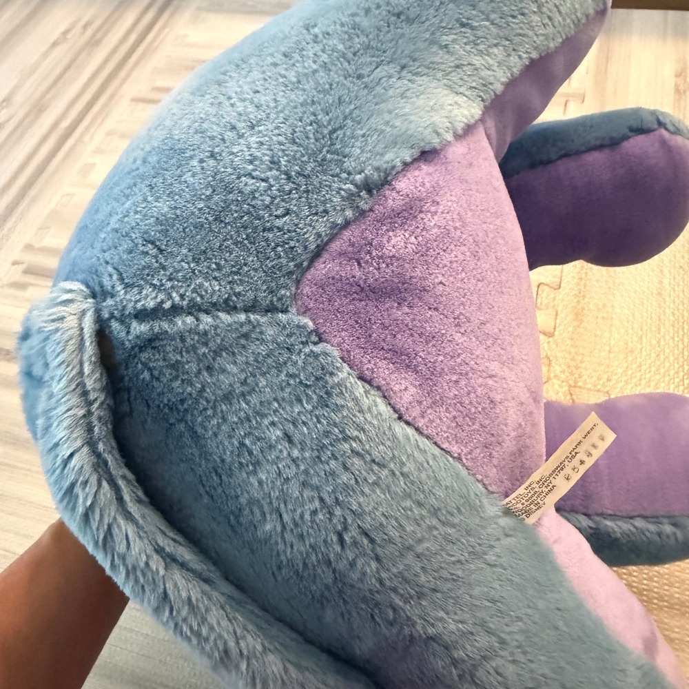 Disney Eeyore Plush Mattel Large Blue Pink Bow Detachable Tail Vintage 90s FLAW - Picture 14 of 16